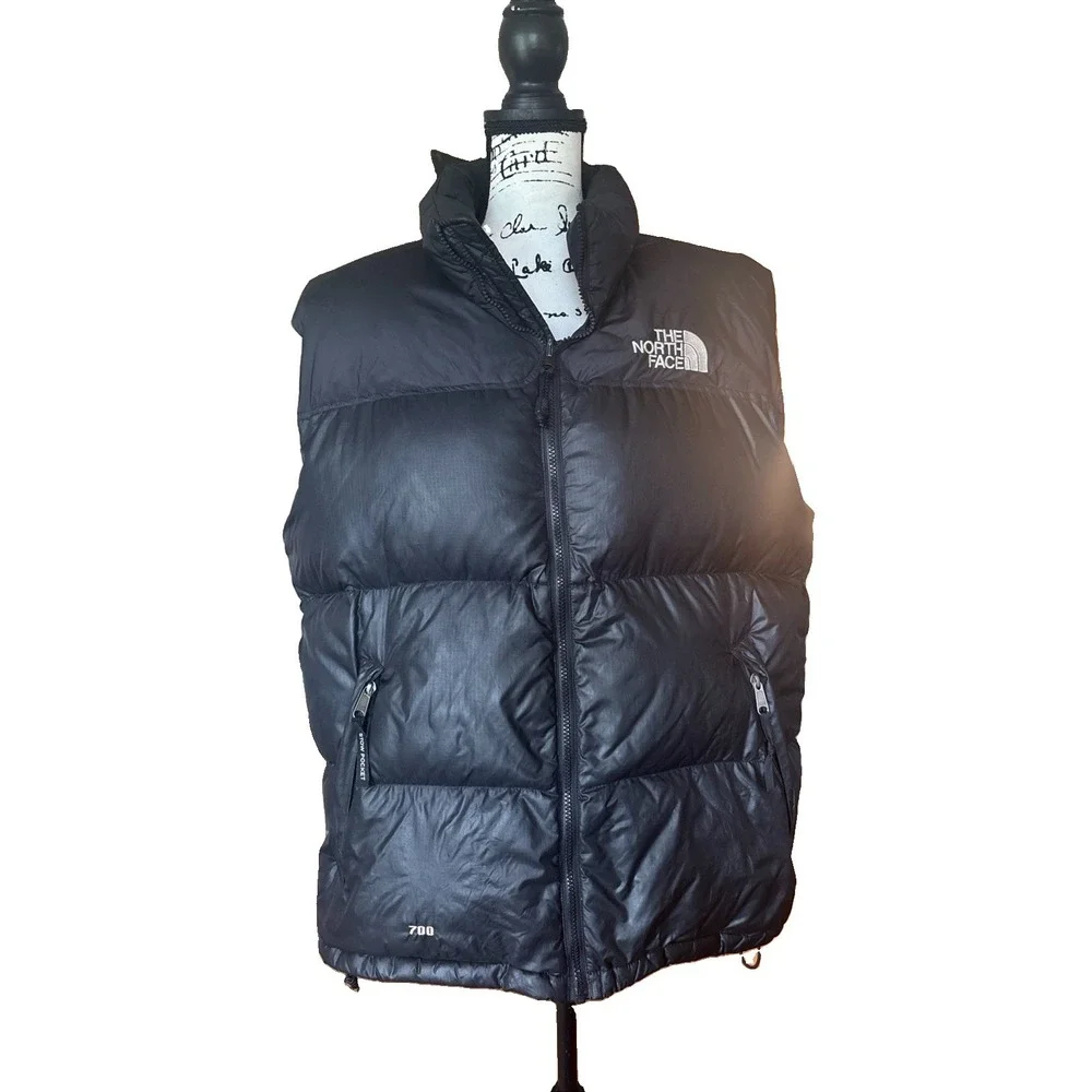 The North Face 700 Fill Puffer Vest – Black – Men's X-Large – Goose Down